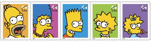 Simpsons Stamps