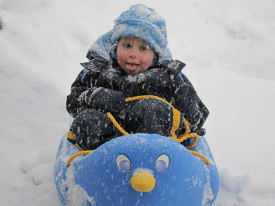 Preston in the SnowBird