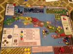 Cuba Libre; middle of game. I played Directorio (yellow)